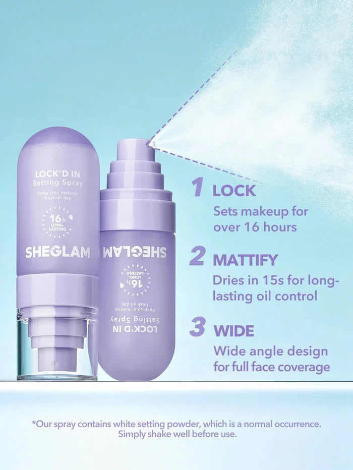 SHEGLAM Lock'D In Setting Spray Mattifying Effect Quick