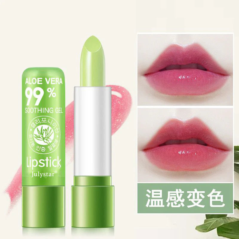 **JulyStar Aloe Vera Moisturizing Lip Balm & Lipstick 3.4g**