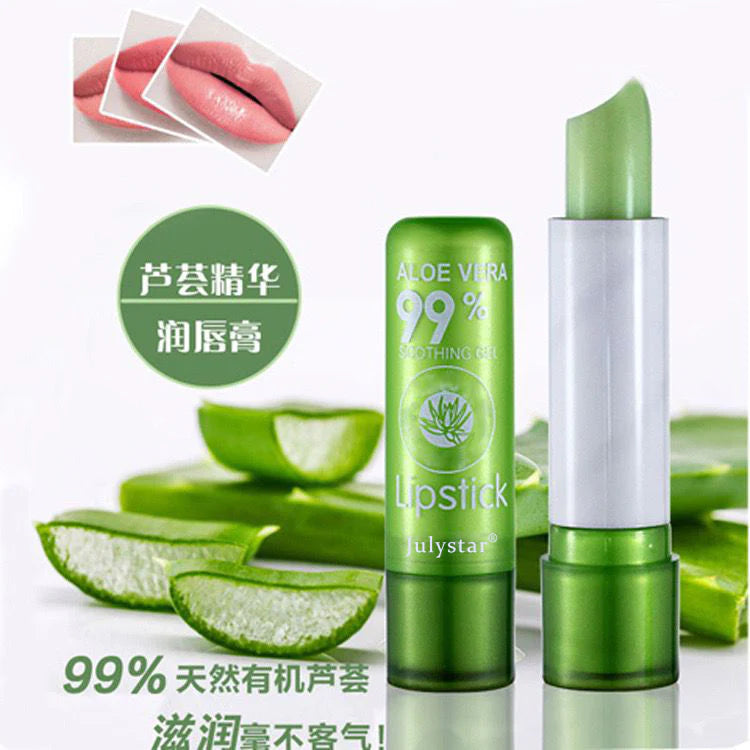 **JulyStar Aloe Vera Moisturizing Lip Balm & Lipstick 3.4g**