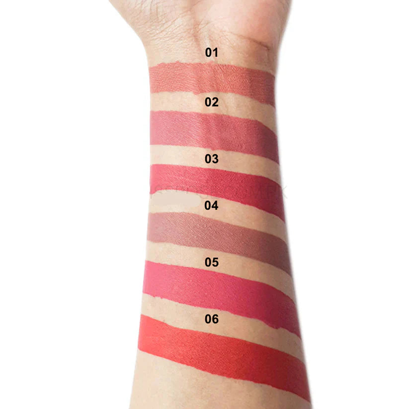 Miss Rose 6 PC Super lasting Matte lip gloss