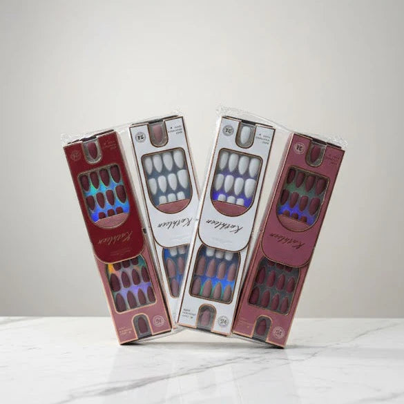 Kathleen Luxury Matte Press-On Nail Set - 1 box*24pcs