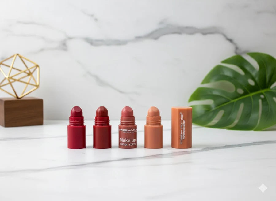 MSYAHO 4-in-1 Fashion Color Lipstick – Travel Friendly Matte Lip Kit