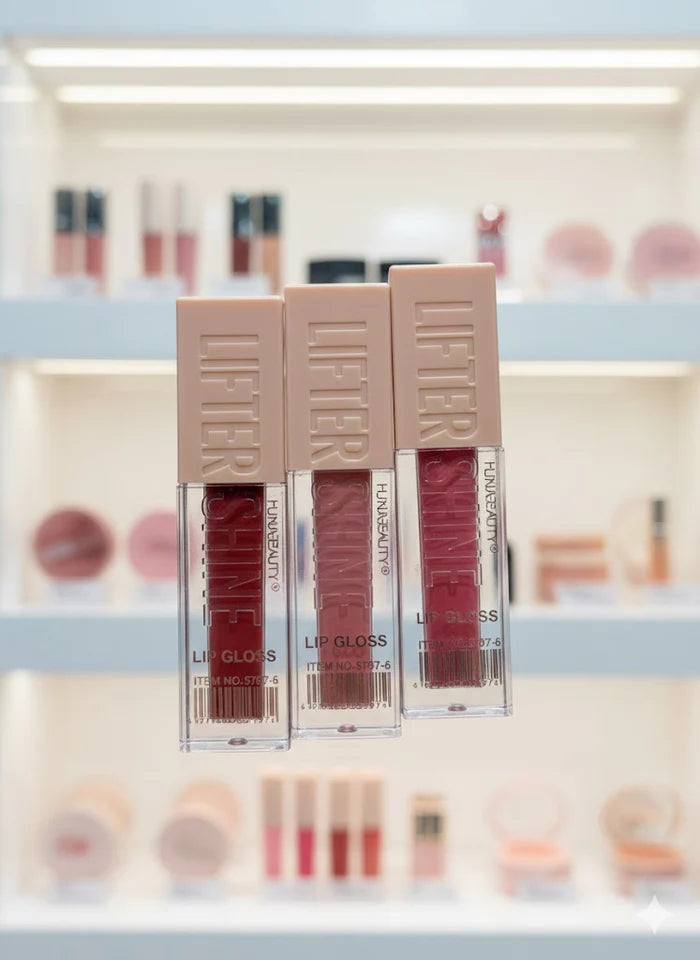 Huxia Beauty Lifter Shine Lip Gloss Set – Formula with Hyaluronic Acid
