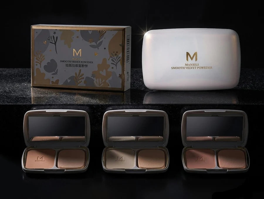 Mansili Smooth Velvet Pressed Powder & Finishing Compact