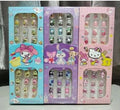 New 12 pcs Sanrio fake nails double tip nail set fake nails toy character children's character nails 1box*12pcs