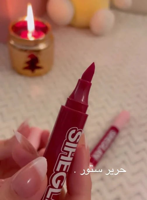 SIHEGLAN 2-in-1 Unique Lip Marker & Lipstick Pencil – Long Lasting & Waterproof